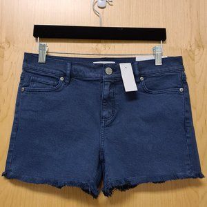LOFT NWT Blue Cut Off Denim Shorts size 4 , 27